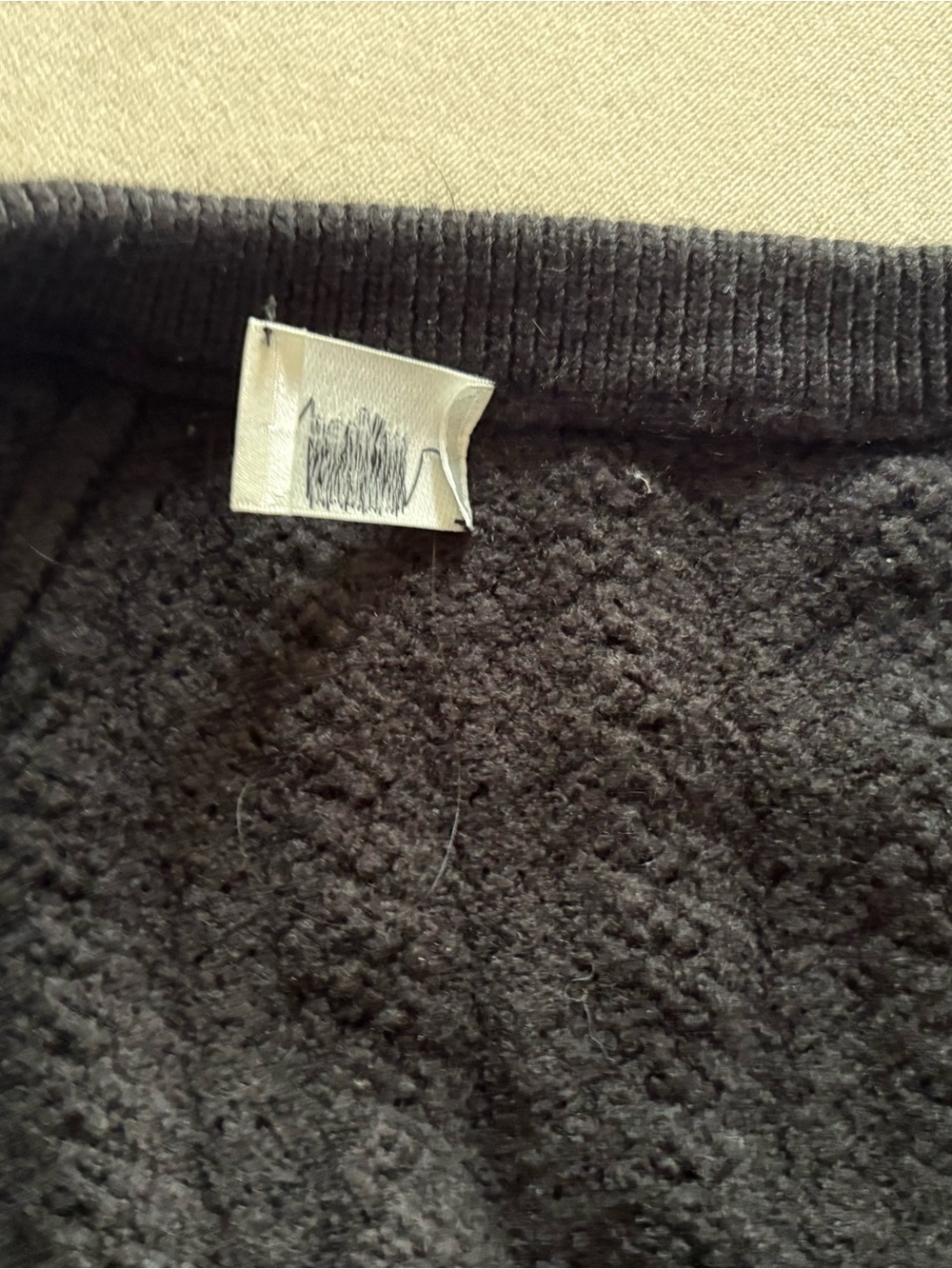 Aritzia Wilfred Black Cable-Knit Button Cardigan - Picture 4 of 4